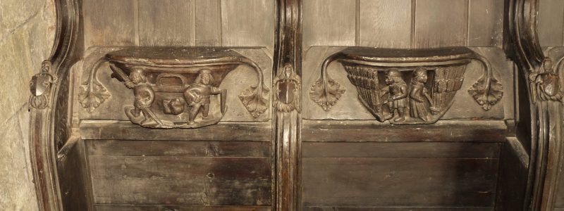 Two of the misericords